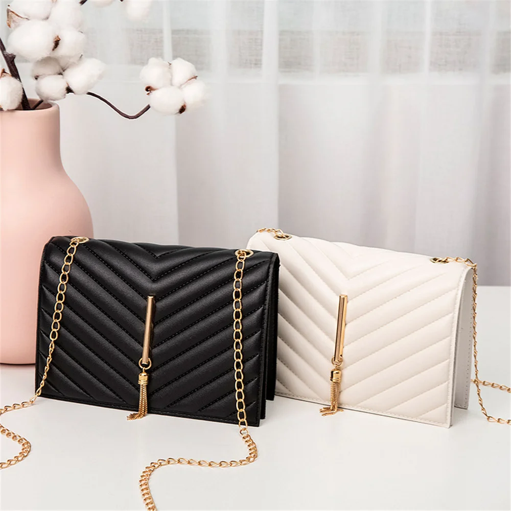 Women Bags Guess - Fashion Tassel Flap Crossbody Bags Pattern