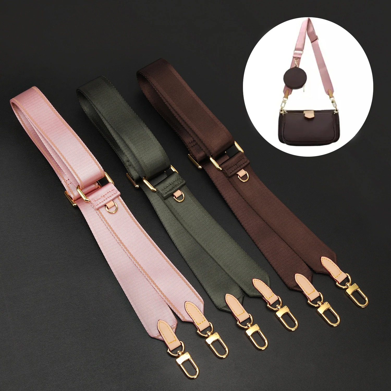 Women Bags Pk - Adjustable Canvas Bag Strap Crossbody Coin