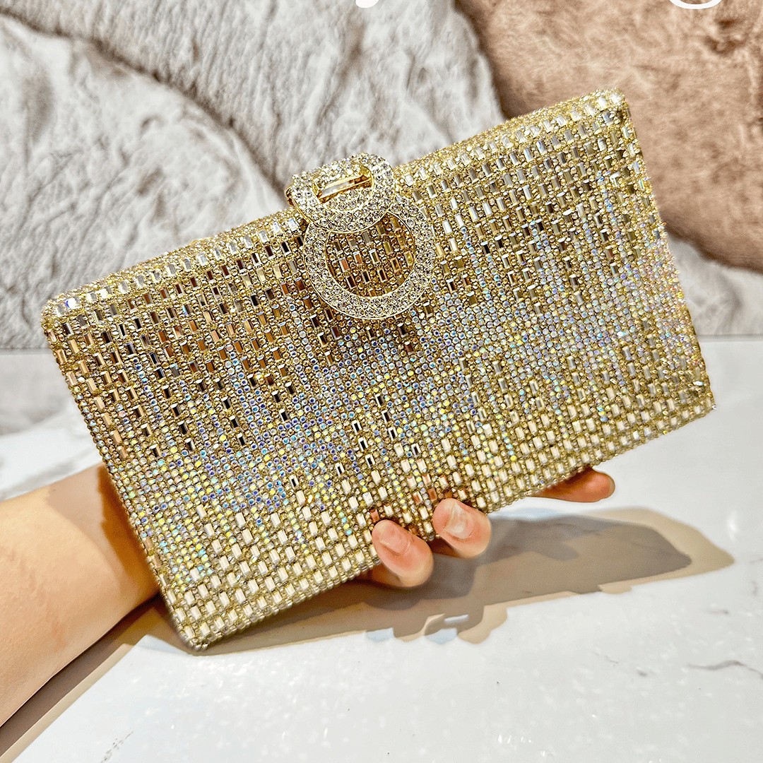 Women Bags With Wallet - Shiny Rhinestone Evening Dress Wallet Crystal