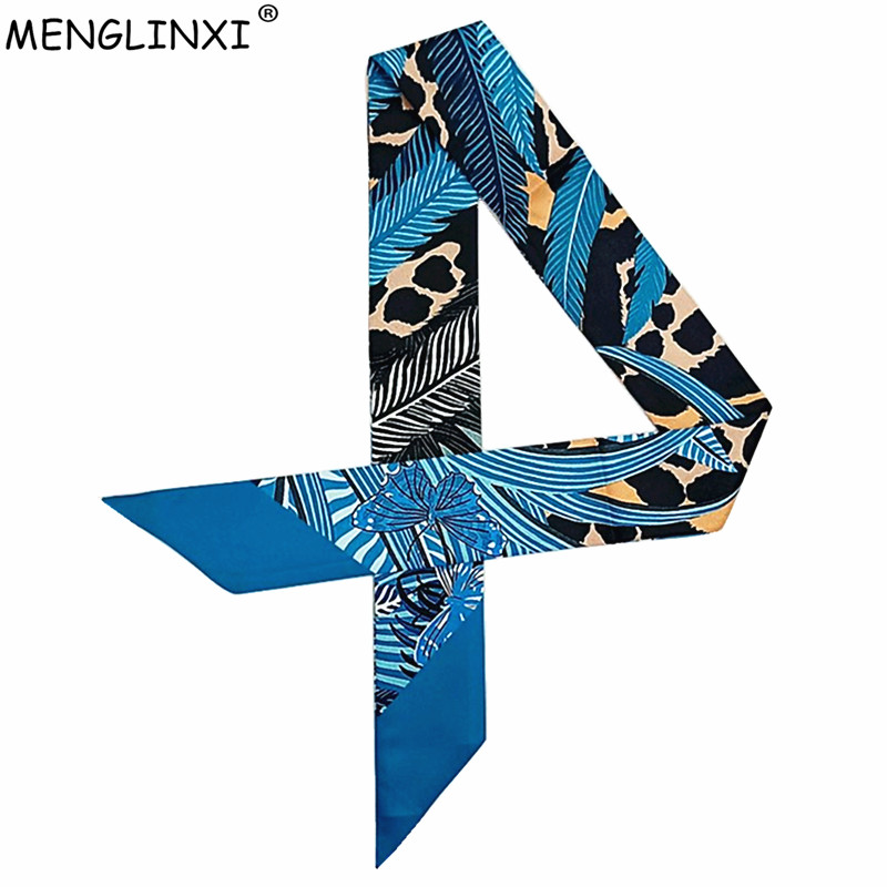 Women Bags Wholesale - Leopard Butterfly Print New Skinny Scarf