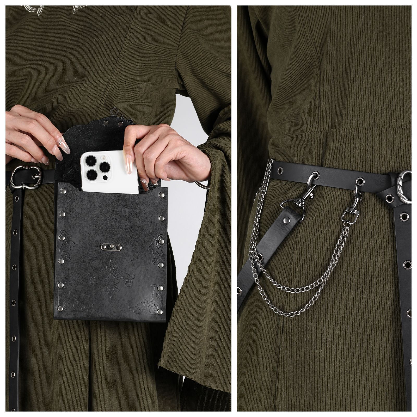 Women Bags With Wallet - Steampunk Medieval Viking Pouch Bag with