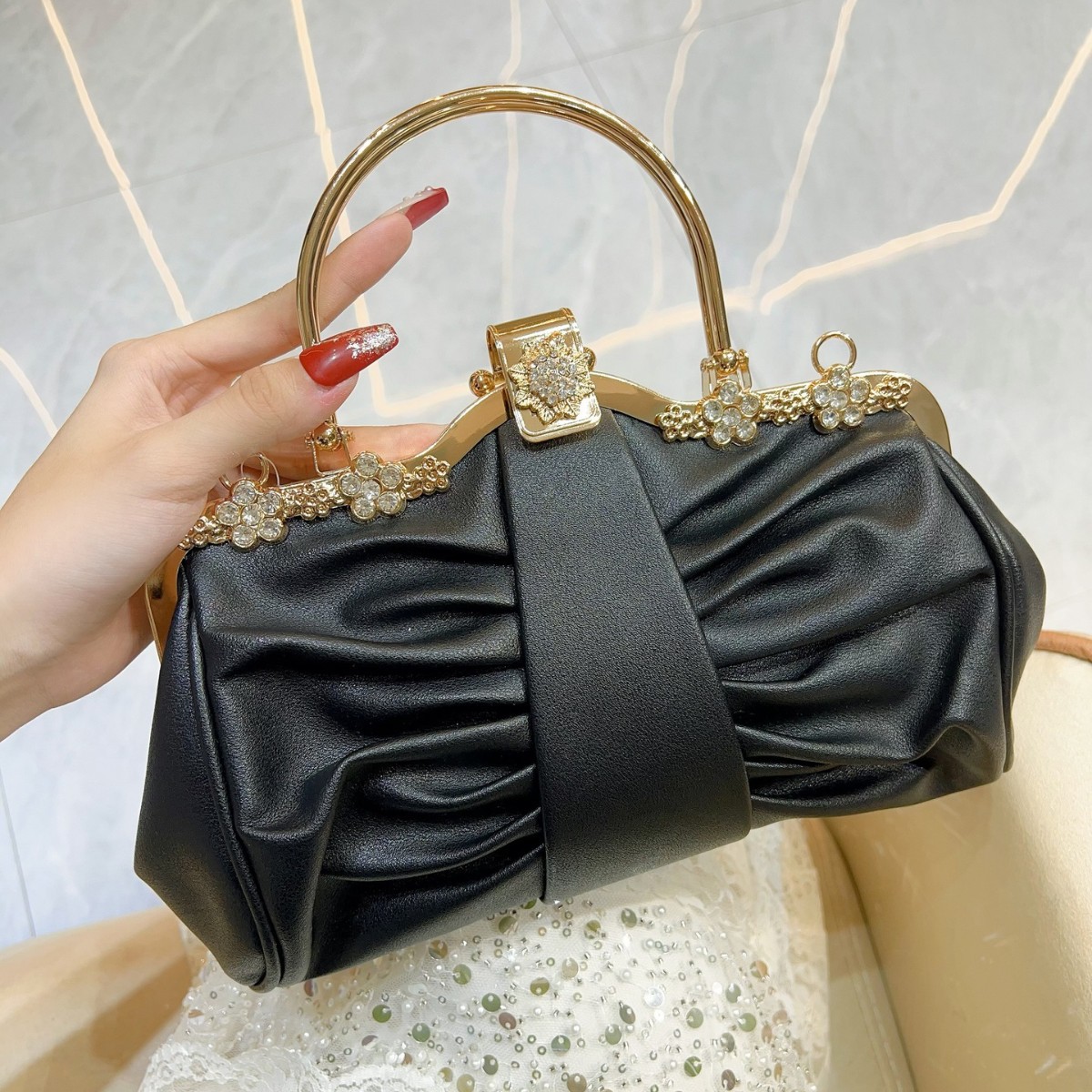 Women'S Evening Bags - 2025 Luxury High-end Party Cloud Women's