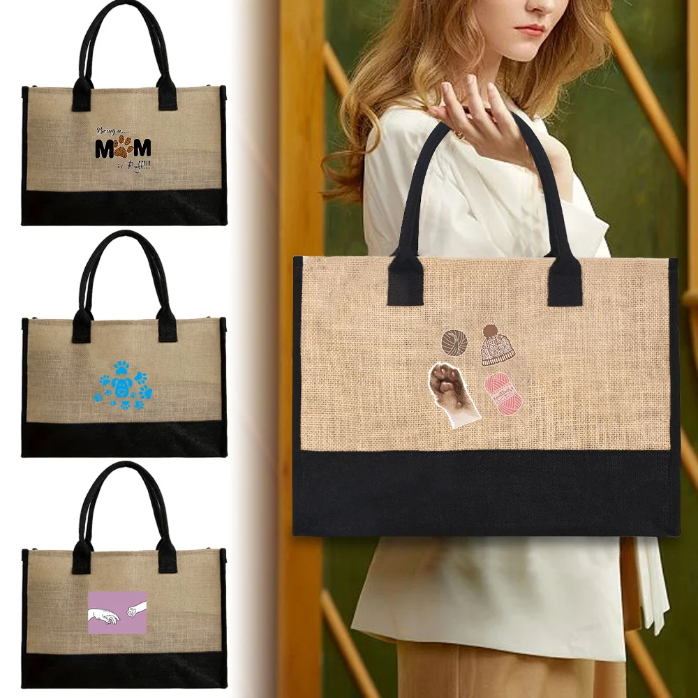 Women Bags Jute - 2026 Jute Bags Reusable and Waterproof