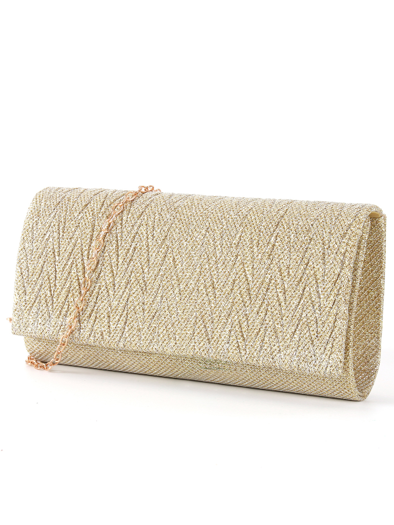 Women Bags Pk - Beautiful Gold Clutch Purse, Small Sparkle