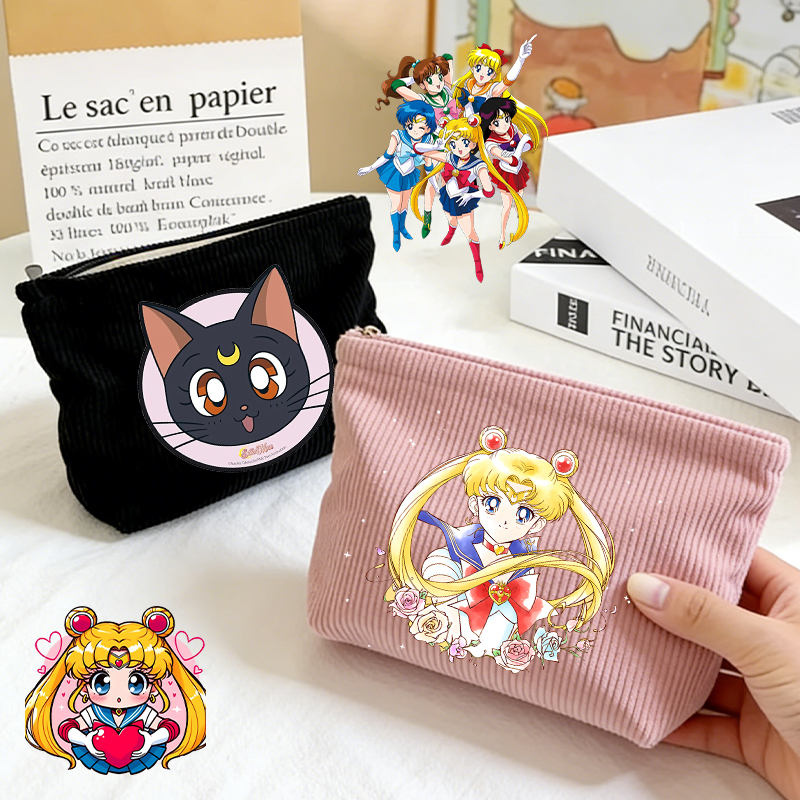 Women'S Vogue Bags - SailorsMoon Anime Girl Corduroy Travel Cosmetic