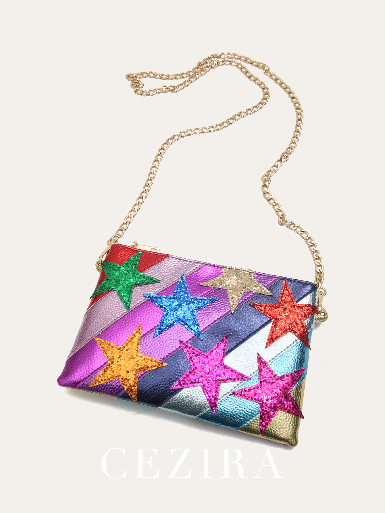 Women Bags Guess - Luxury Chic Women Metallic PU Vegan