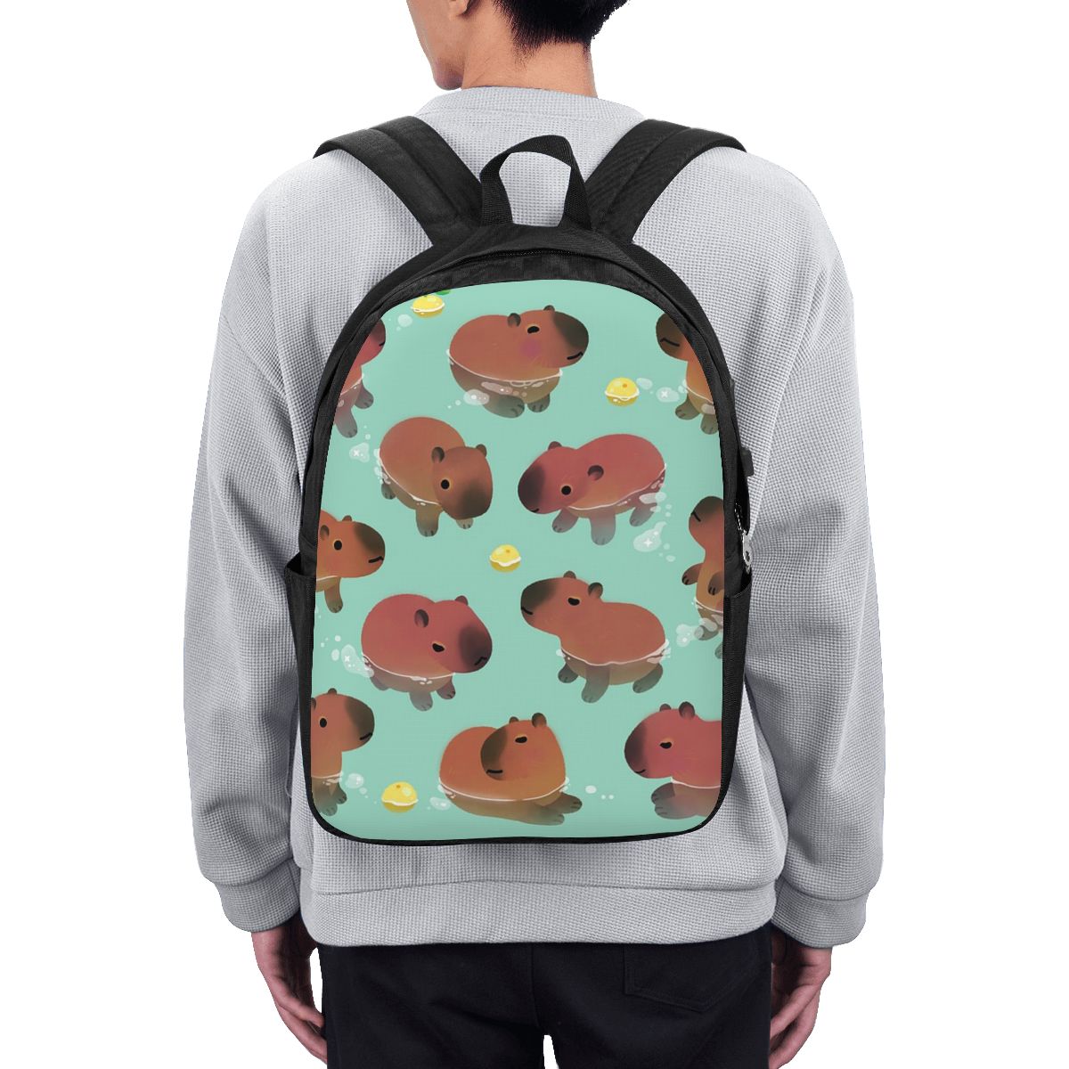 Capybara Animal Pattern Backpa - Women'S Bag recension och pris