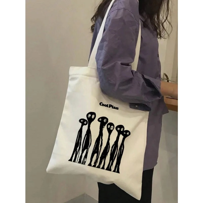 ROMWE Kawaii Bow Pattern Canva - Women'S Bags For Work recension och pris