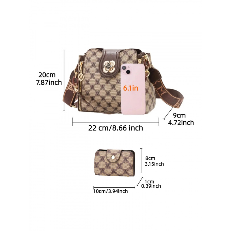 vintage letter printed shoulde - Women'S Bags For Work recension och pris
