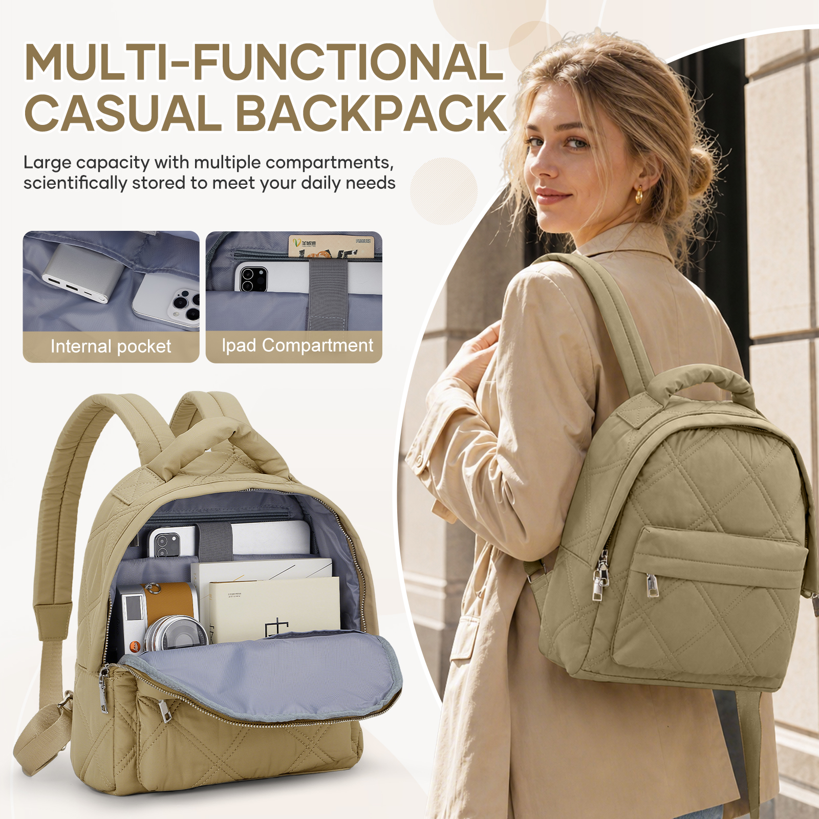 Women's Backpack Fashion Backp - Women'S Bags For Work recension och pris