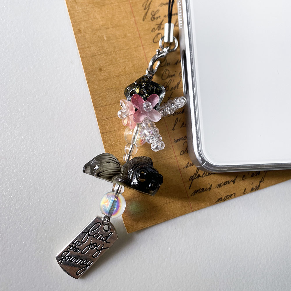 Black Goldfish Phone Charm Cha - Women Bags With Wallet recension och pris