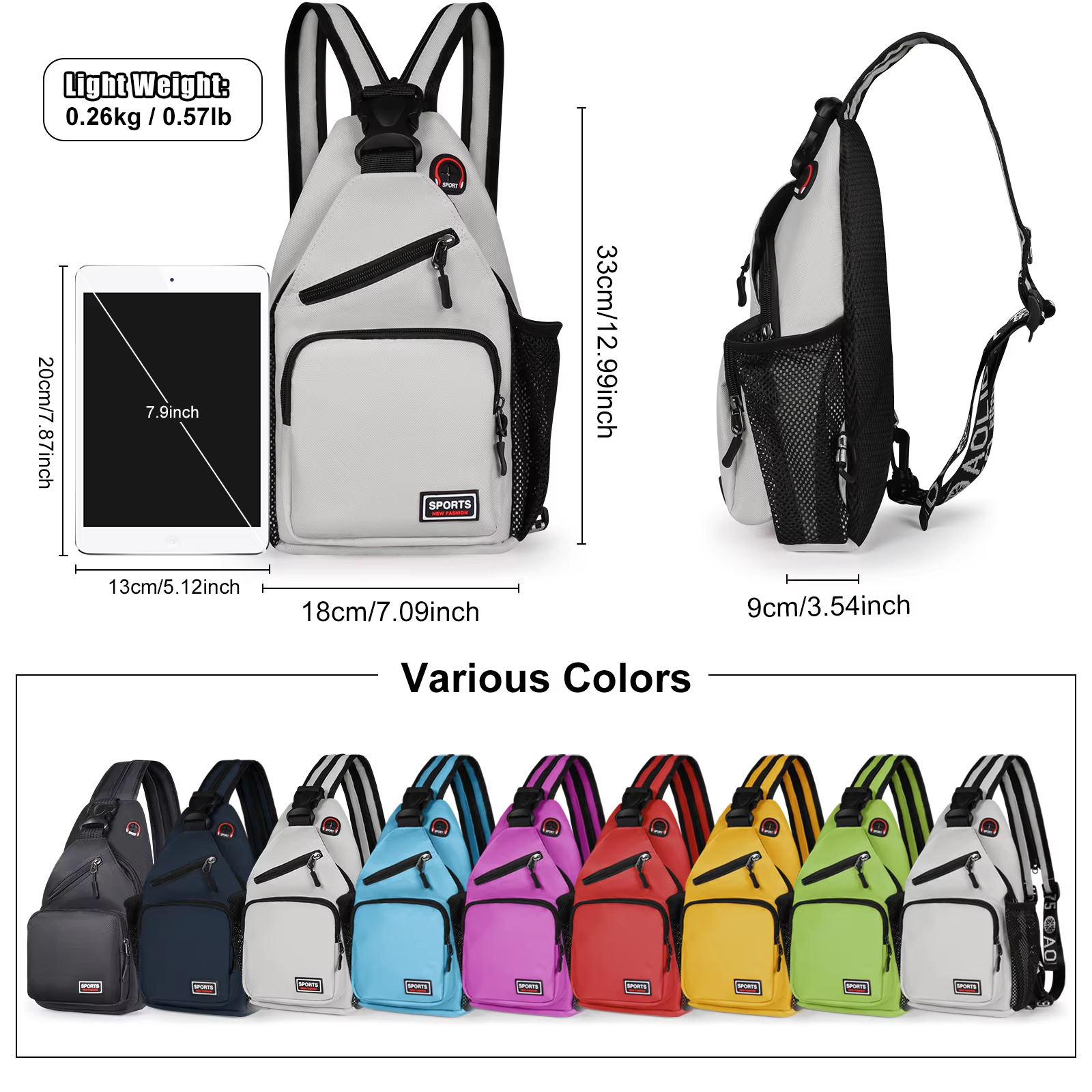 Oxford Chest Bag Men Women Cro - Women'S Bags Cross Body recension och pris