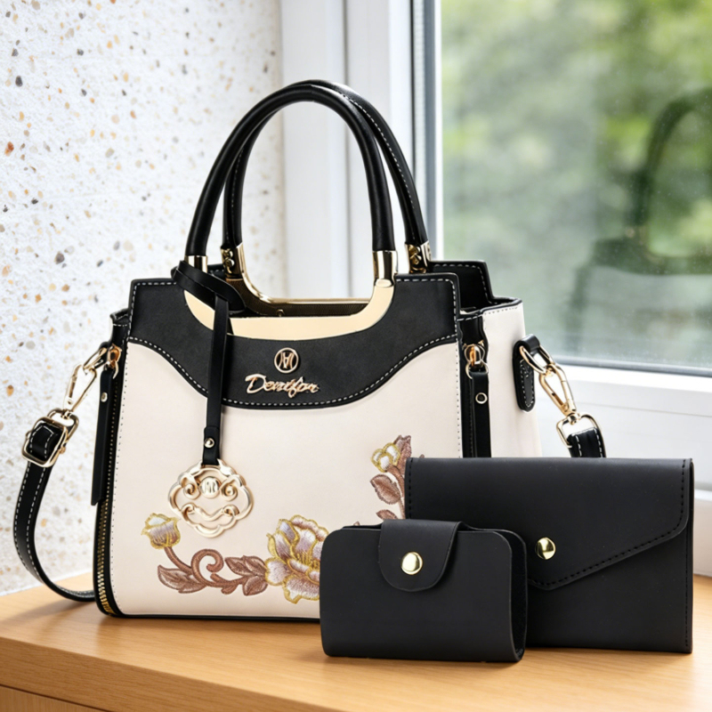 3-piece set of high-quality em - Women'S Bags For Work recension och pris