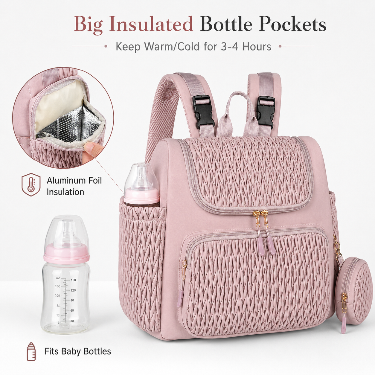 Large Capacity Diaper Bag Back - Women Bags Pk recension och pris