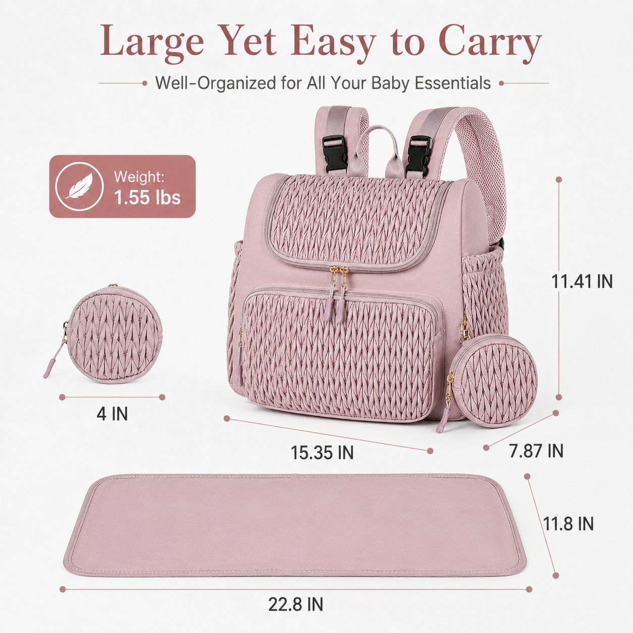 Large Capacity Diaper Bag Back - Women Bags Pk recension och pris