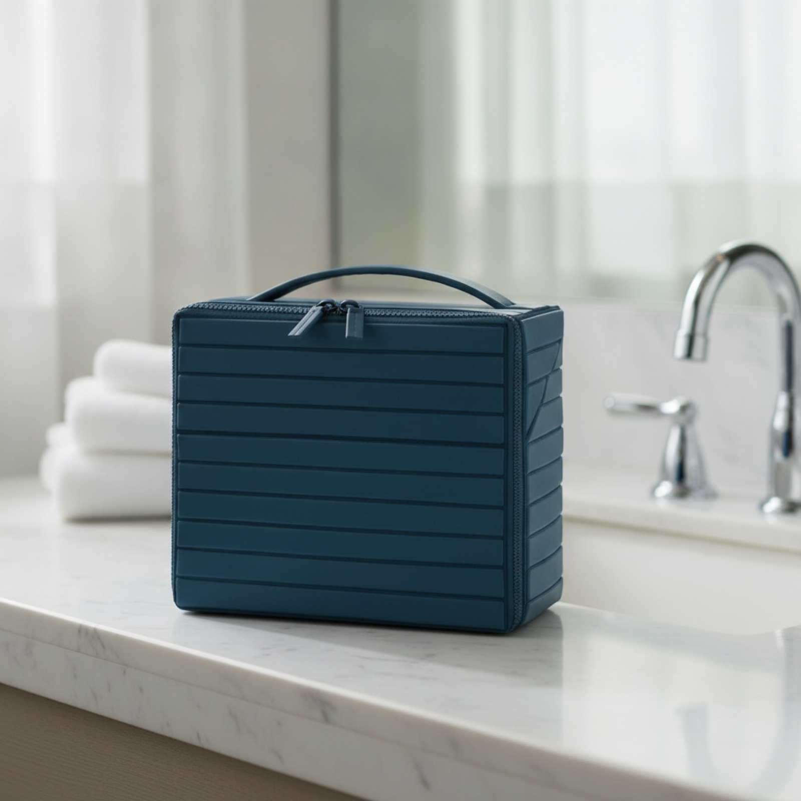 Cosmetic Bag with Handle Struc - Box Bag Rigid recension och pris