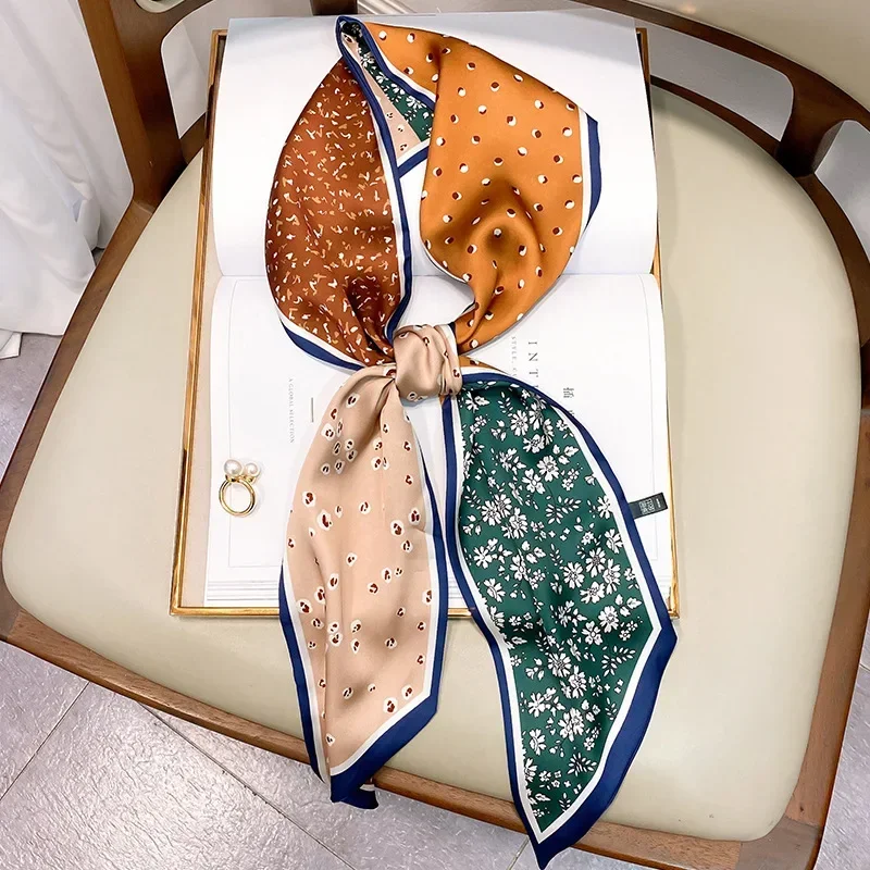 Design Print Skinny Scarf Plai - Women Bags Branded recension och pris