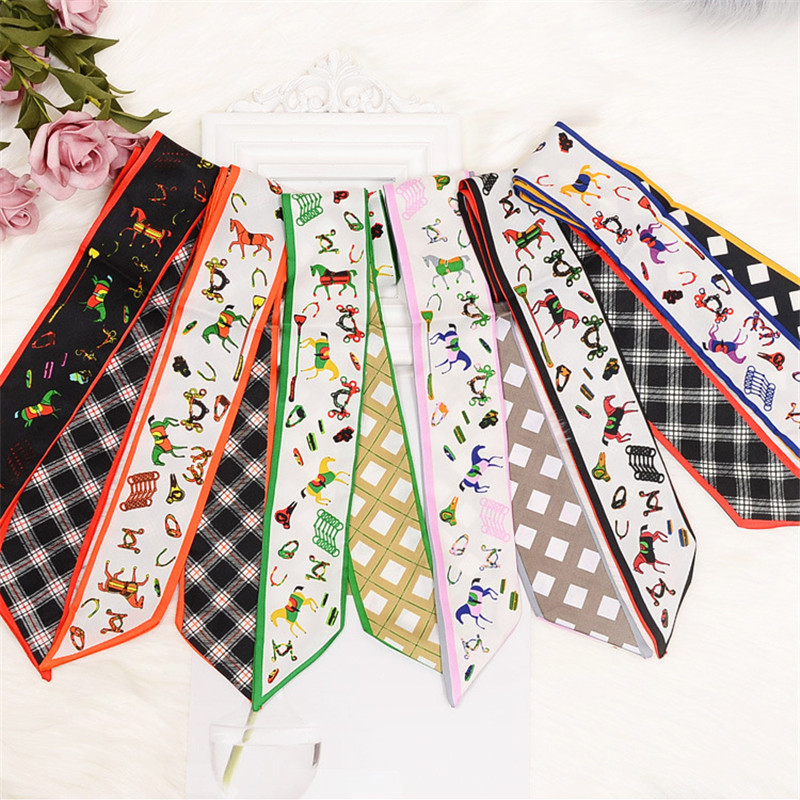 Horse Plaid Skinny Scarf Women - Women Bags Branded recension och pris