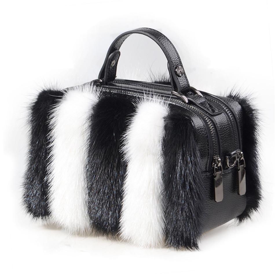 Natural Mink Fur Bag 2026 Cros - Women Bags Pk recension och pris