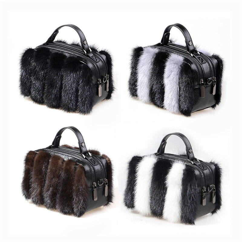 Natural Mink Fur Bag 2026 Cros - Women Bags Pk recension och pris