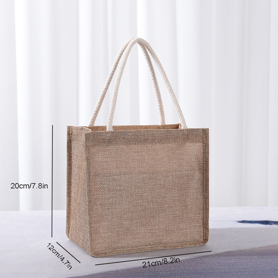 Cotton tote bag, large capacit - Women Bags Jute recension och pris