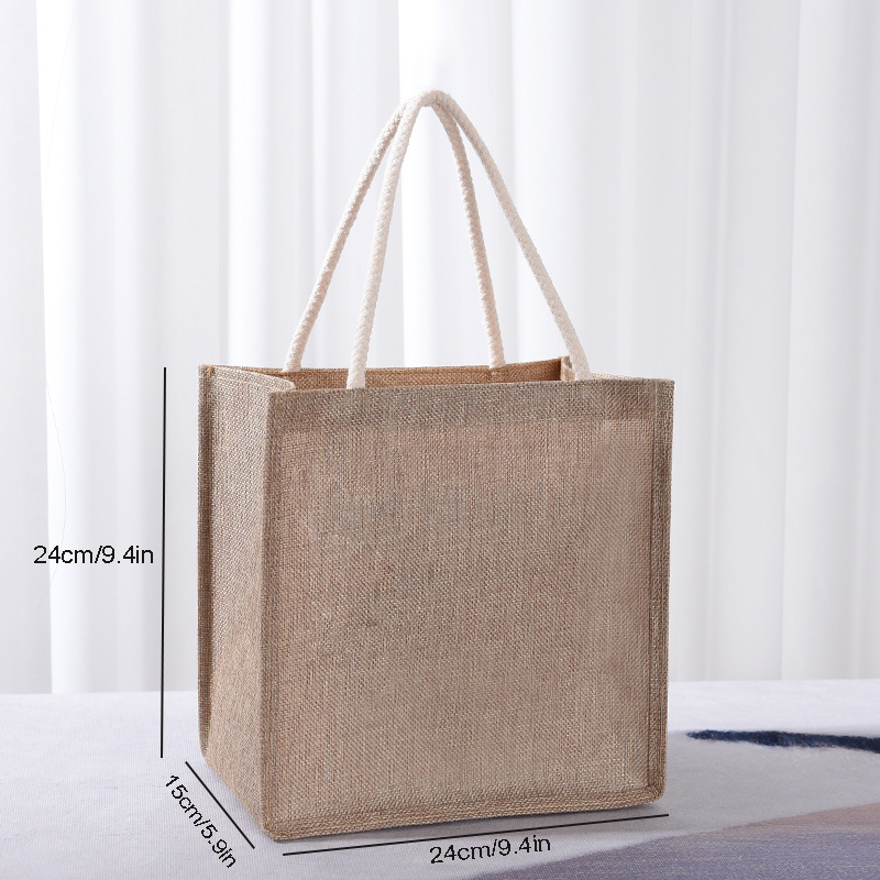 Cotton tote bag, large capacit - Women Bags Jute recension och pris