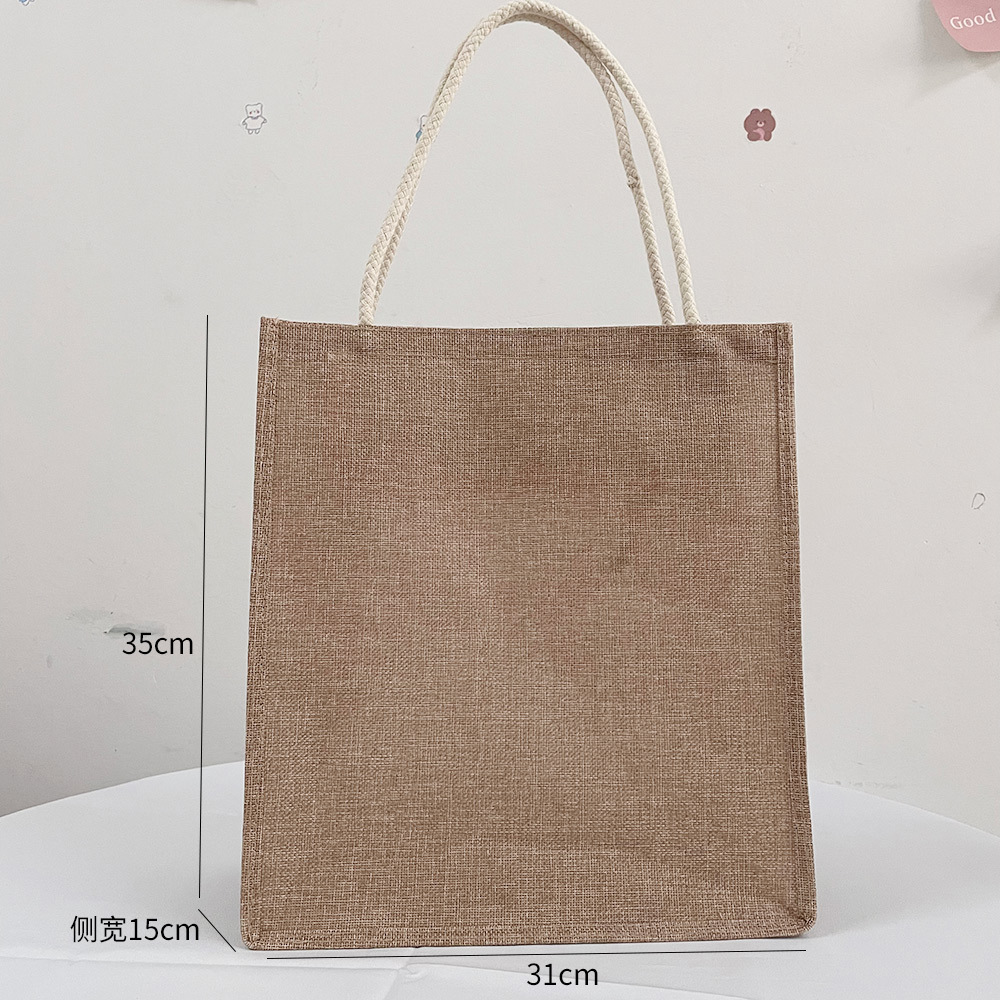 Cotton tote bag, large capacit - Women Bags Jute recension och pris