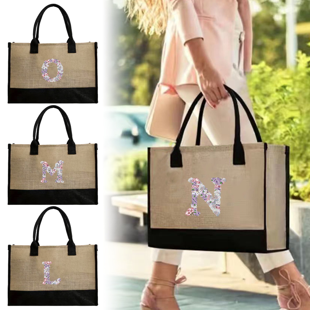 Jute Shopping Bag Ladies Beach - Women Bags Jute recension och pris