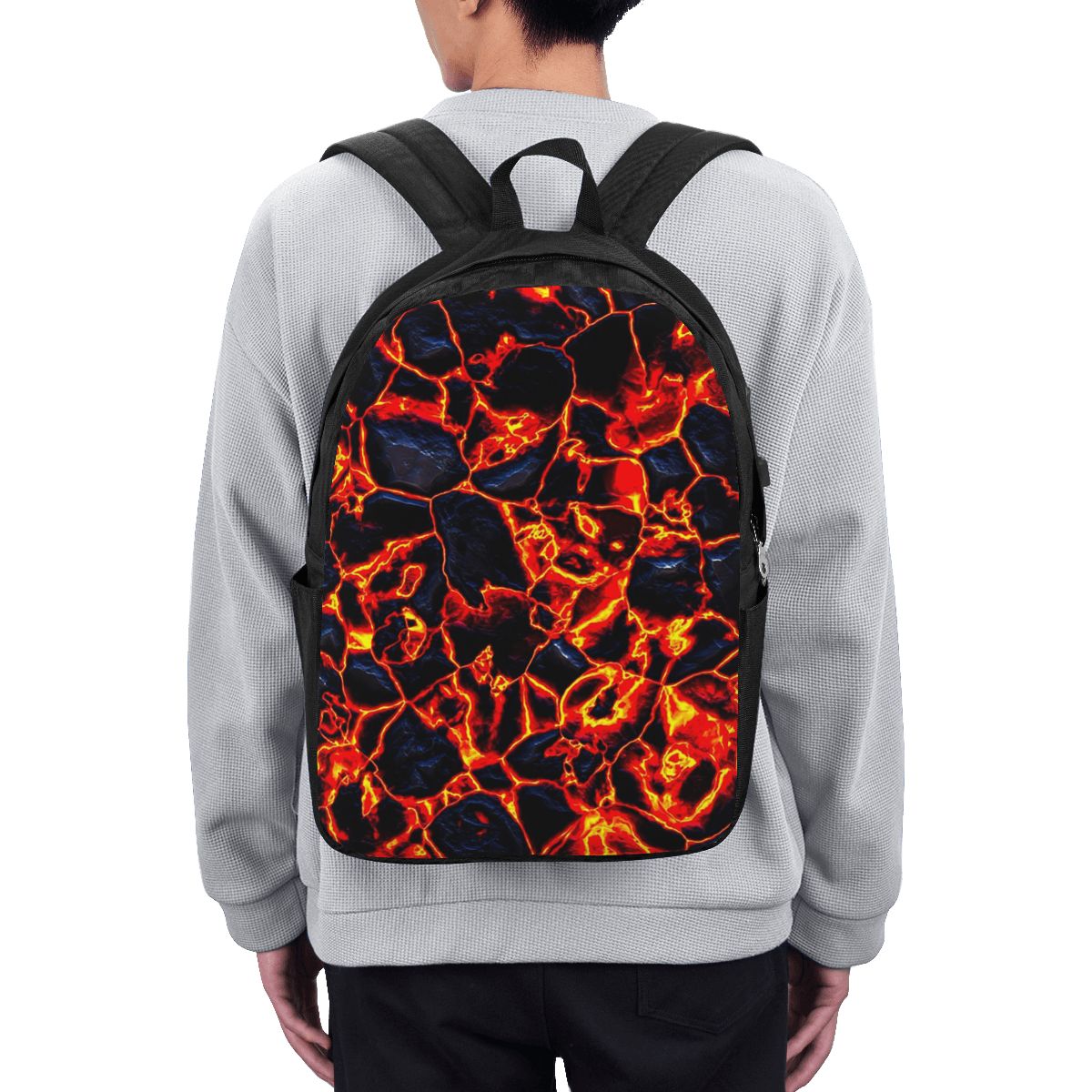 Magma Volcano Lava Fire Backpa - Women'S Bag recension och pris