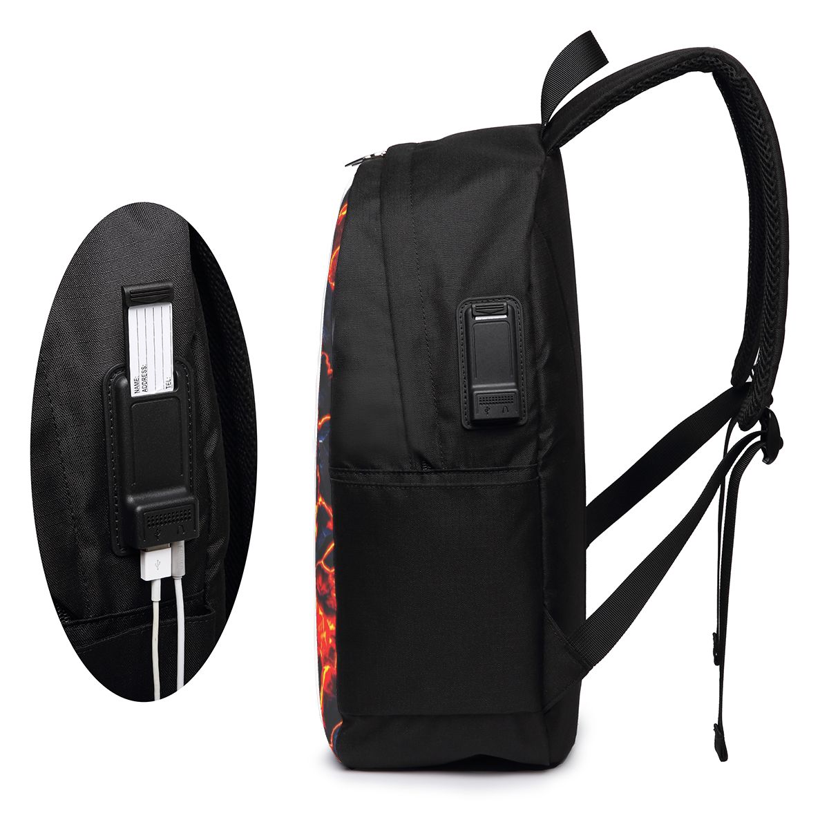 Magma Volcano Lava Fire Backpa - Women'S Bag recension och pris