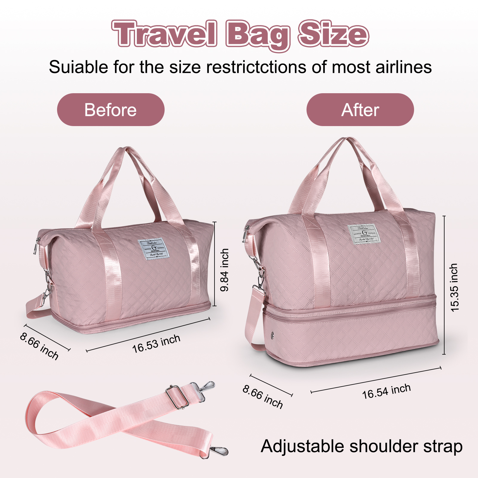 Geestock Travel Duffle Bag for - Women Bags Pk recension och pris