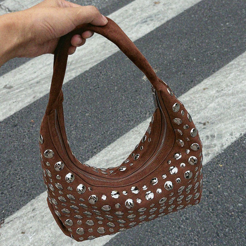 New high-end Leather Rivet Buc - Women Bags High End Brands recension och pris