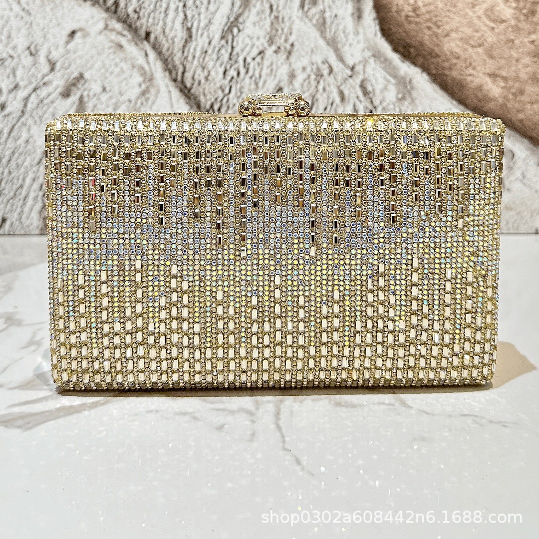 Shiny Rhinestone Evening Dress - Women Bags With Wallet recension och pris