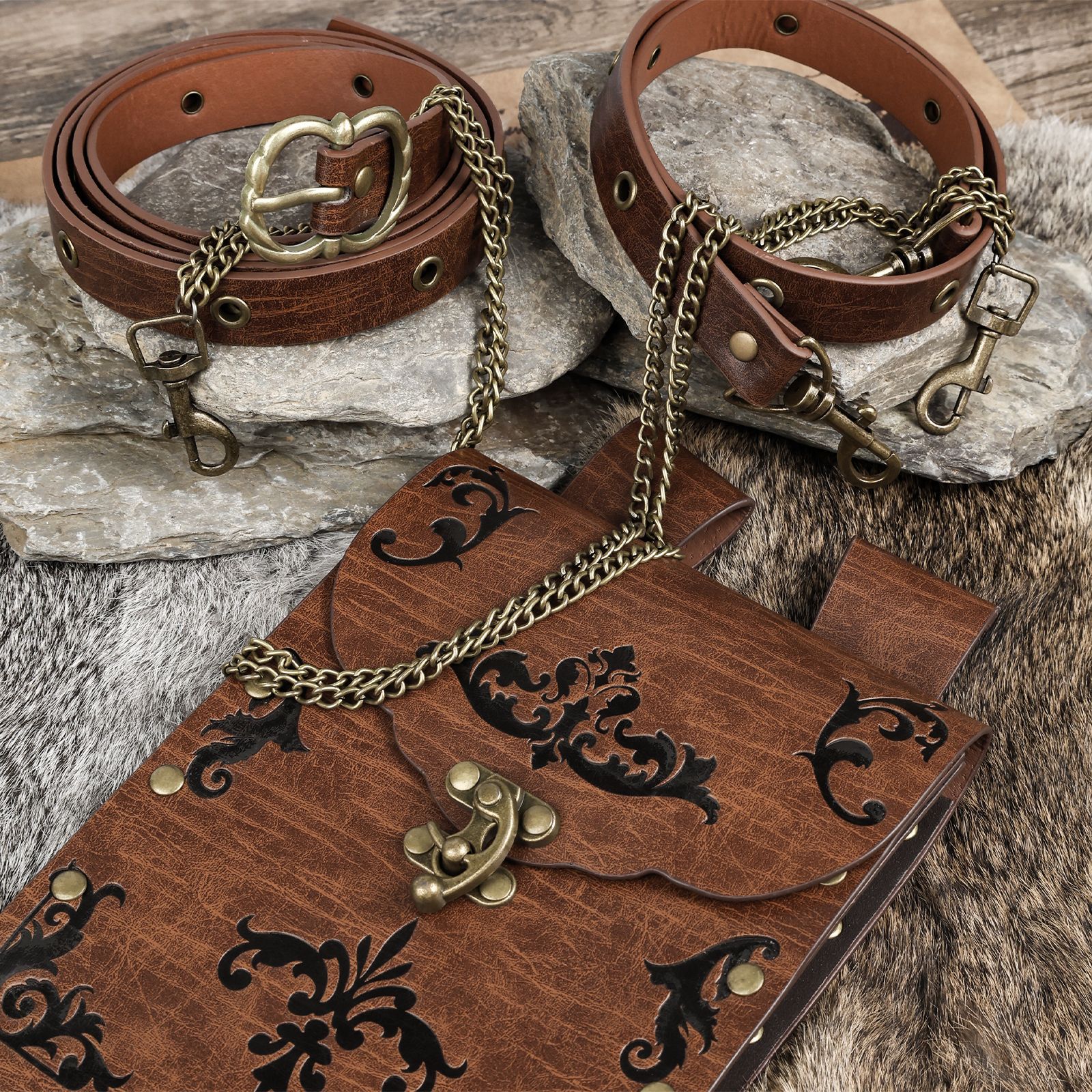 Steampunk Medieval Viking Pouc - Women Bags With Wallet recension och pris