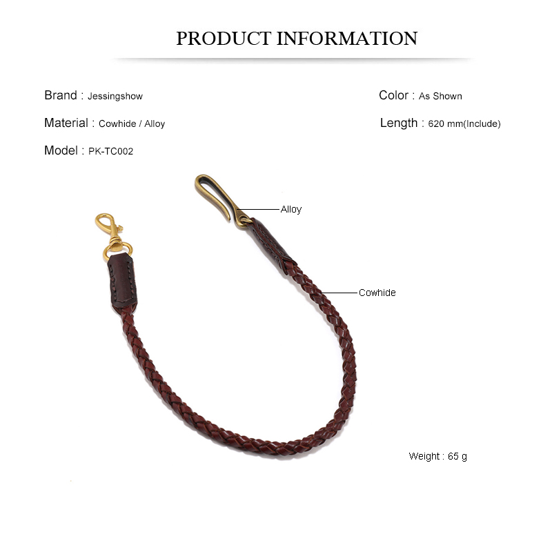 Cowhide Braided Rope Key Rings - Women Bags Pk recension och pris