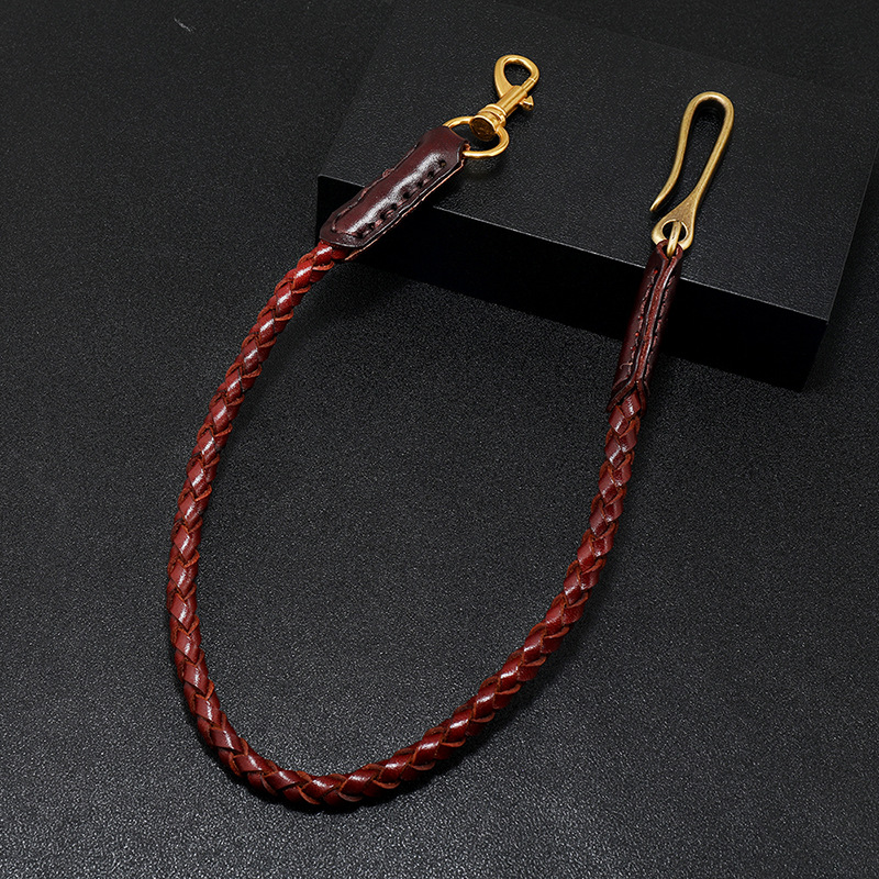 Cowhide Braided Rope Key Rings - Women Bags Pk recension och pris