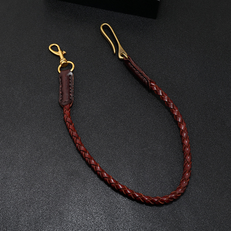 Cowhide Braided Rope Key Rings - Women Bags Pk recension och pris