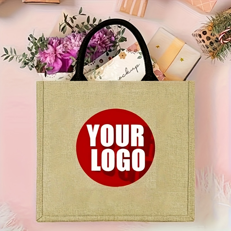 Custom Jute Tote Bag Personali - Women Bags Jute recension och pris