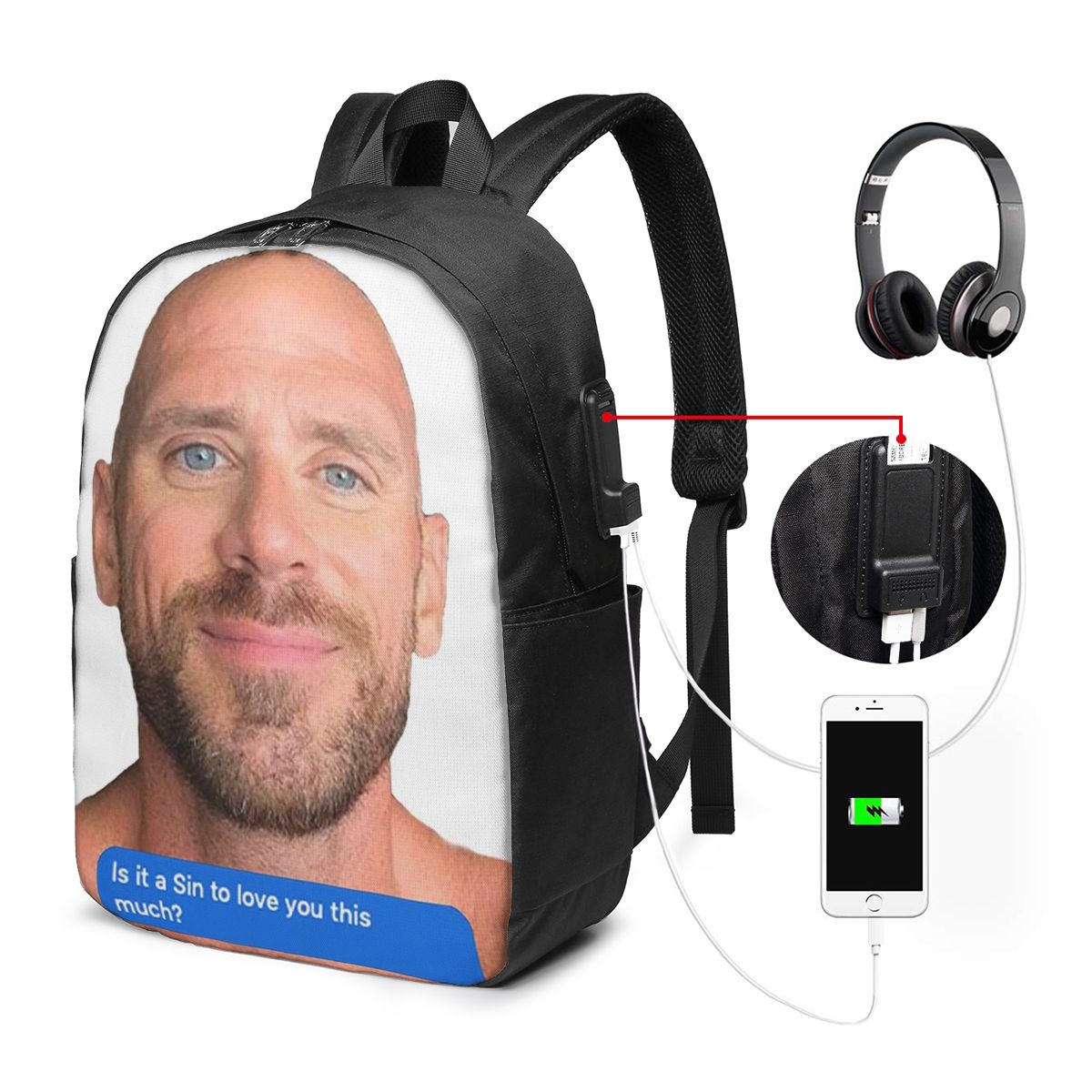 Johnny Sins Flirty Text Bubble - Women'S Bag recension och pris