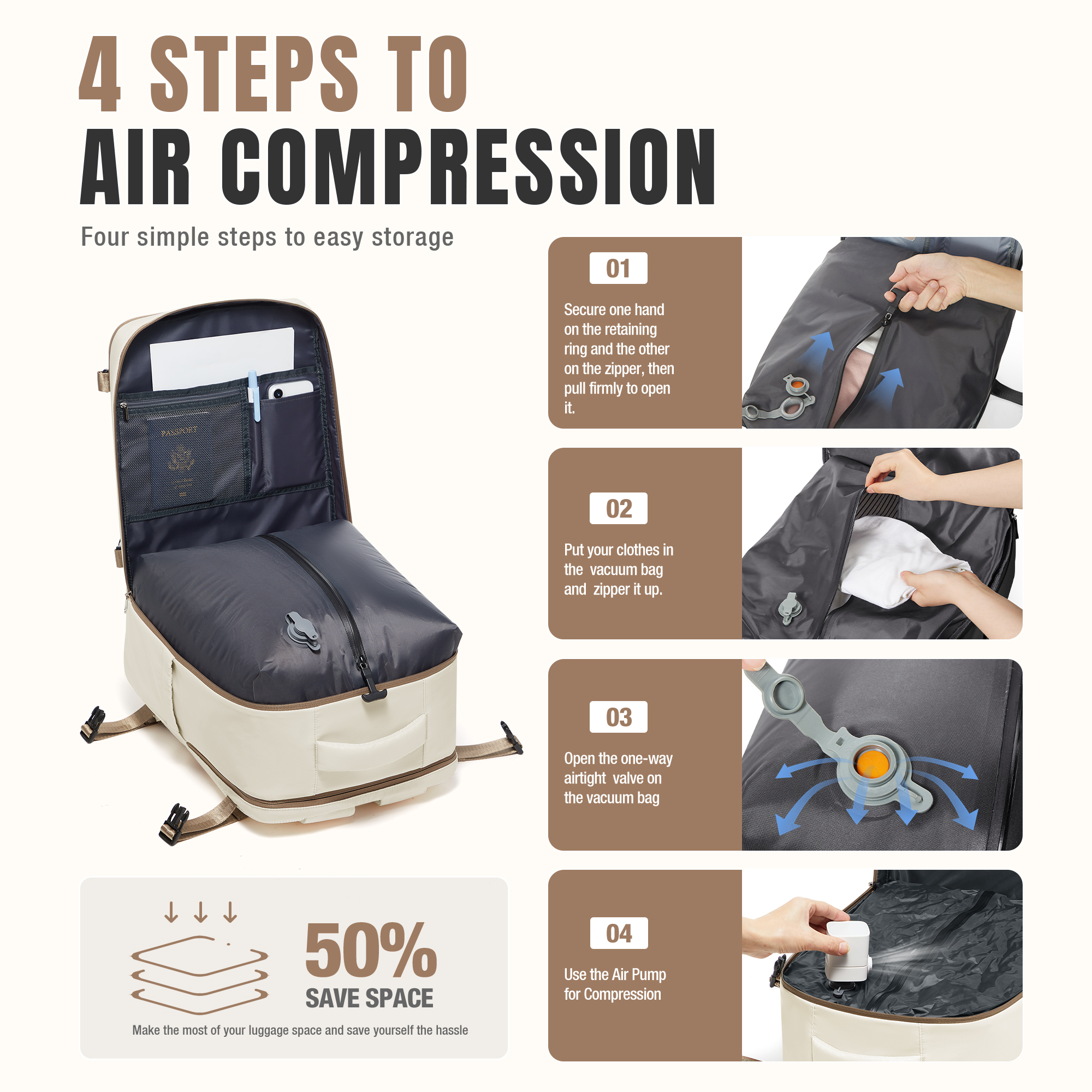 Vacuum Backpack Backpack Hand  - Women'S Bags For Work recension och pris
