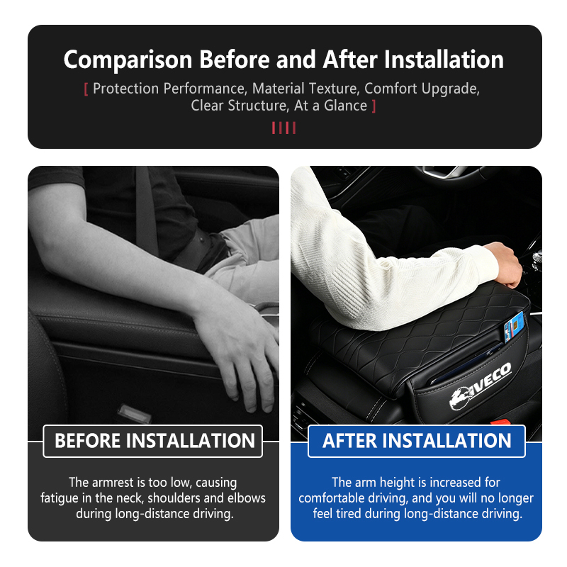 Car Center Console Armrest Elb - Box Bag Rigid recension och pris