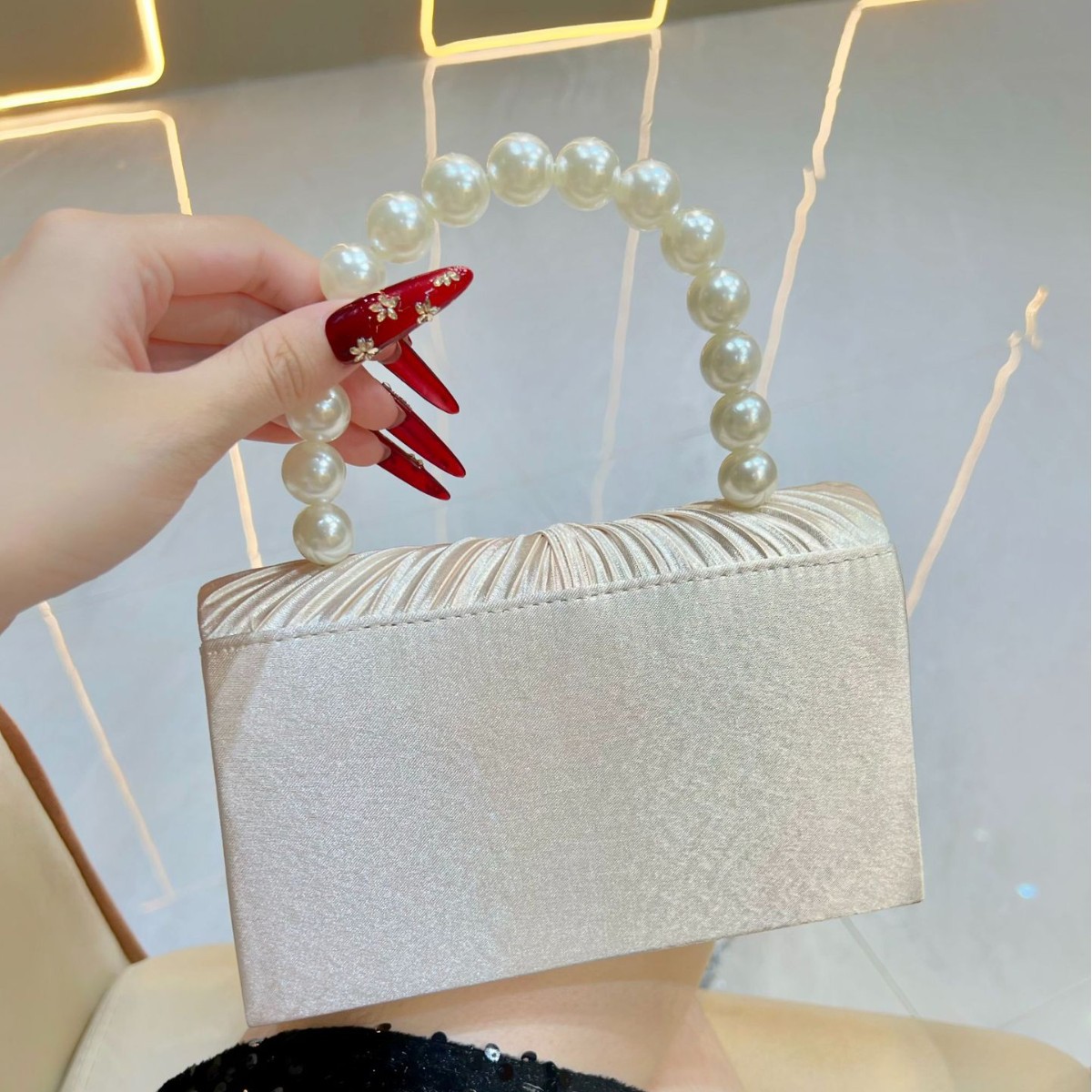 Women's Luxury Sweet Pleated E - Women'S Evening Bags recension och pris