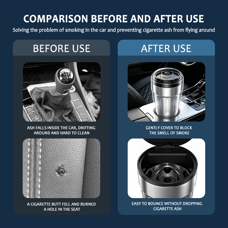 New Car Ashtray Creative Coffe - Box Bag Rigid recension och pris