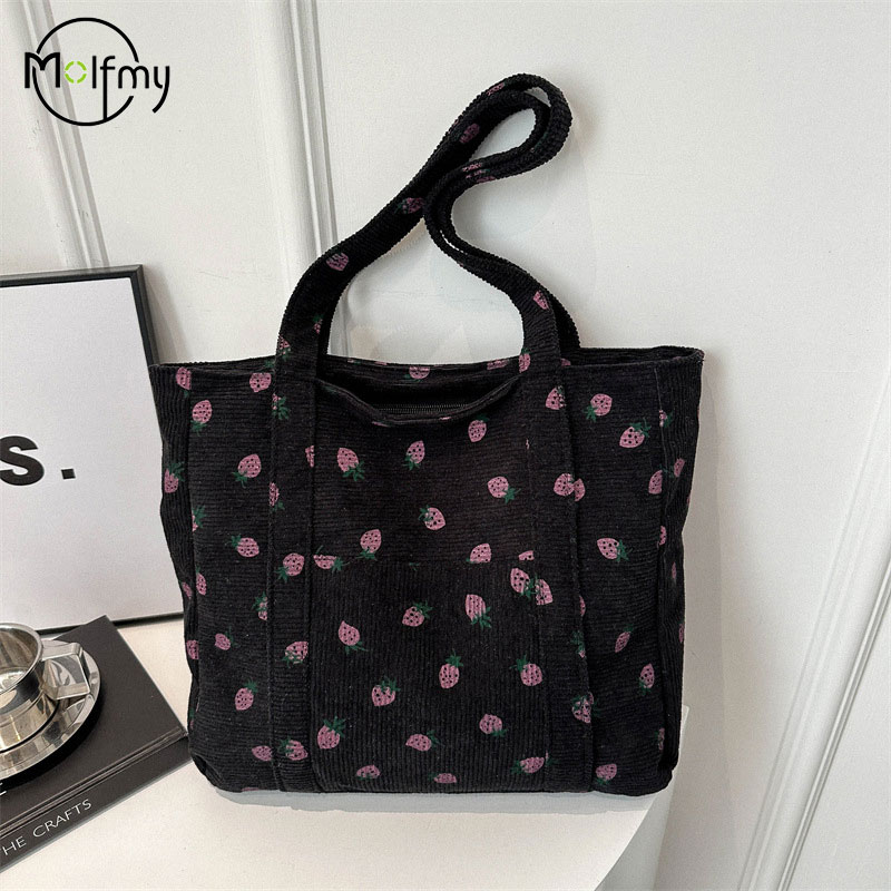 Corduroy Handbag Strawberries  - Women Bags Guess recension och pris