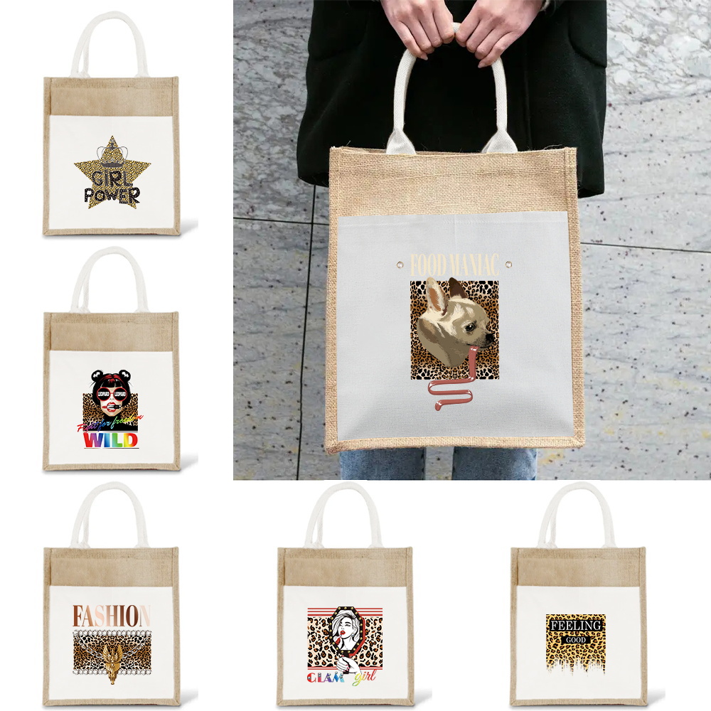 Portable Shopping Bag Environm - Women Bags Jute recension och pris