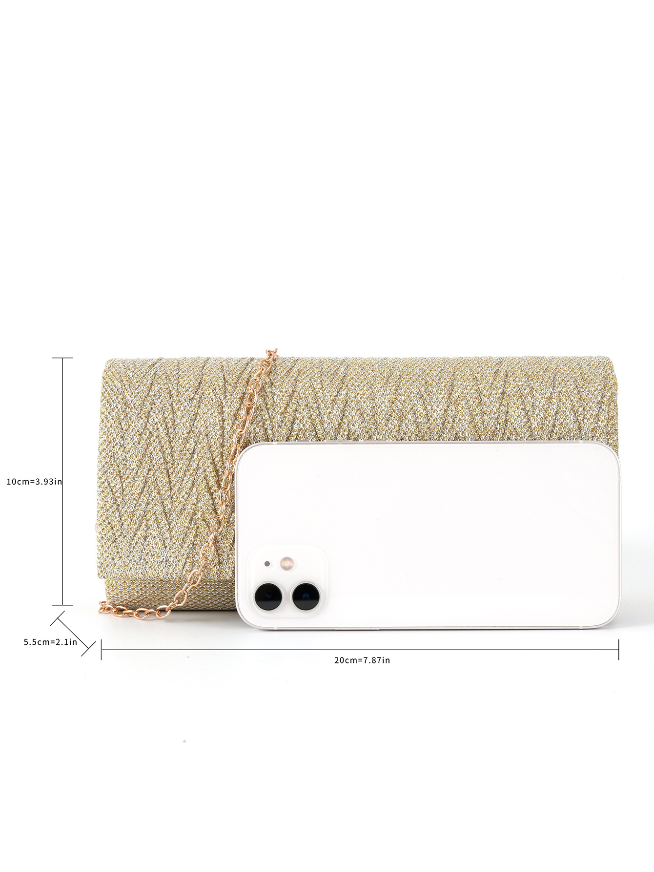 Beautiful Gold Clutch Purse,   - Women Bags Pk recension och pris