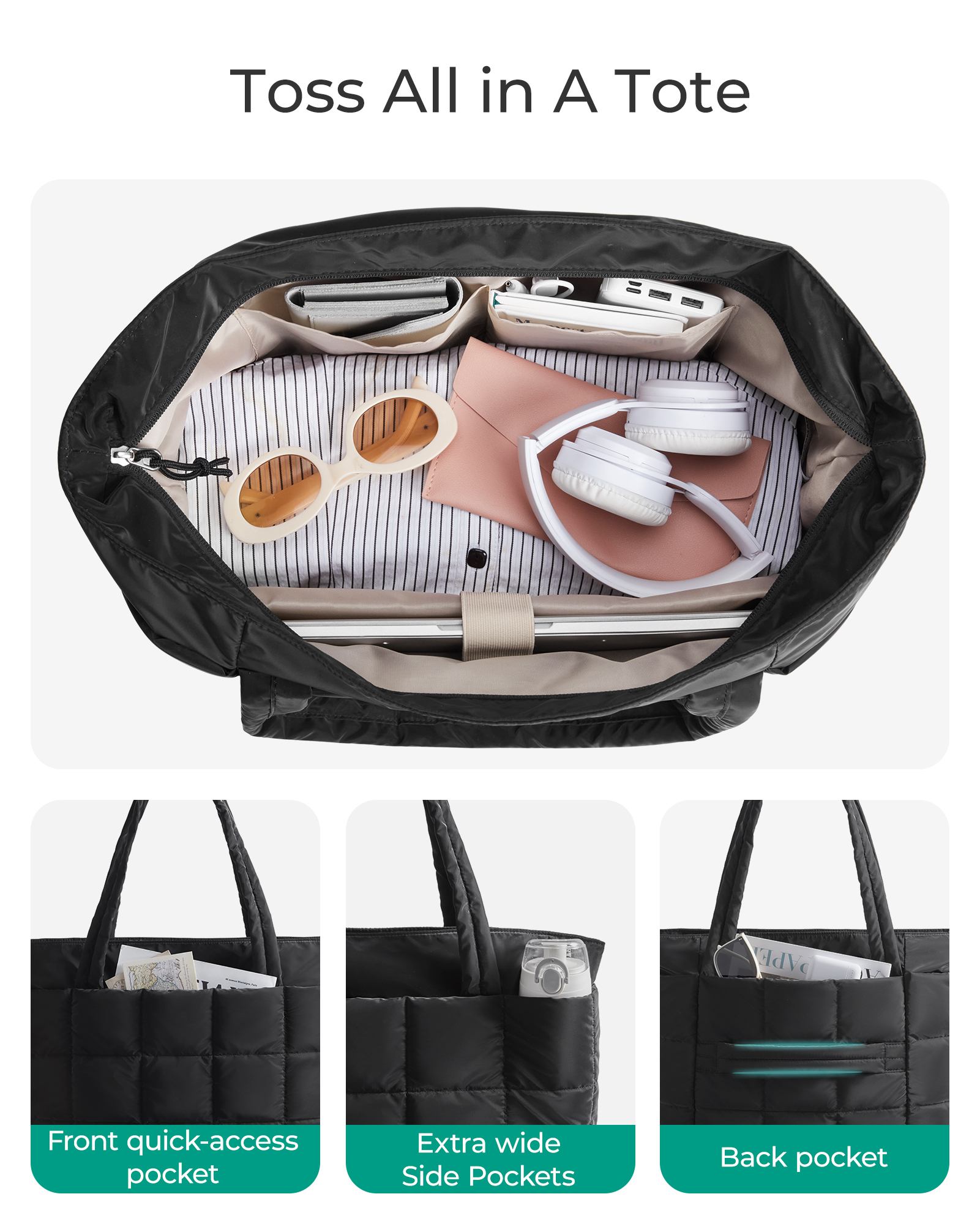 BAGSMART Travel Tote Bag Women - Women'S Bags For Work recension och pris