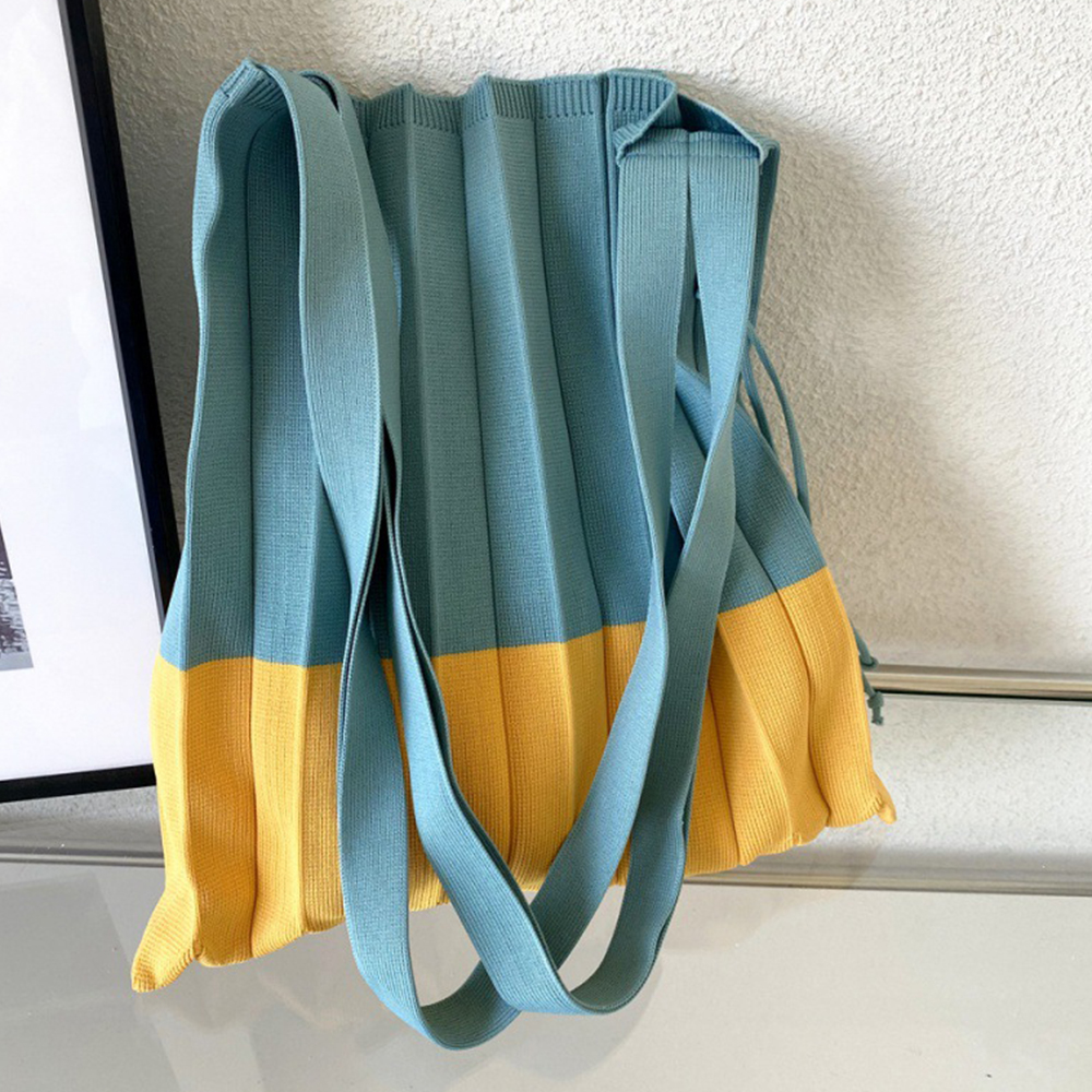 Knitted Foldable Storage Handb - Women Bags In Trend recension och pris