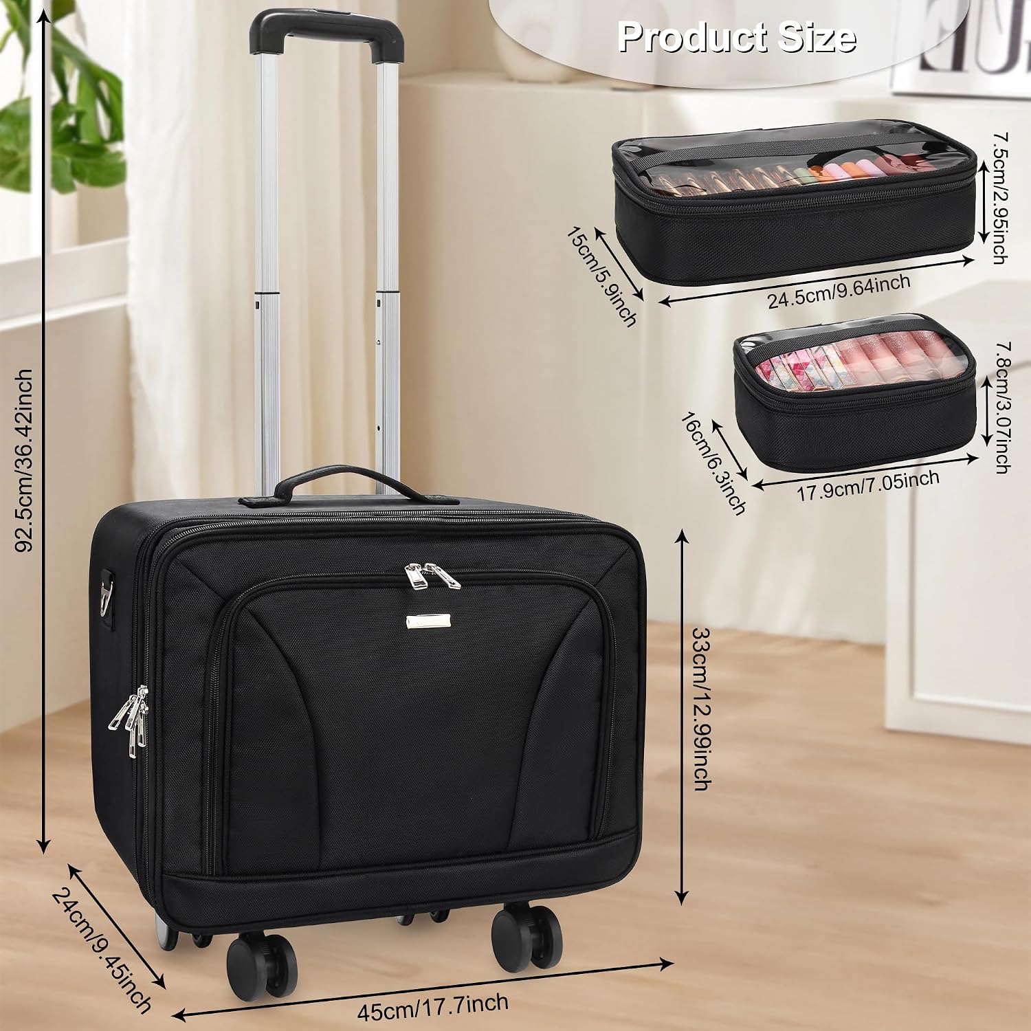 Extra Large Rolling Makeup Tra - Women'S Bag recension och pris