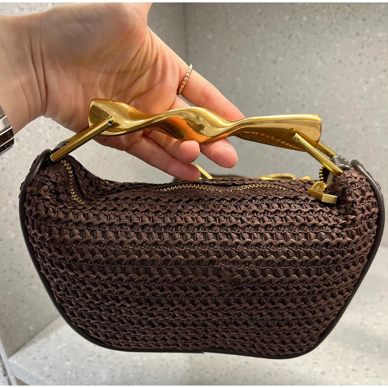 Gold Handle Brand Handwoven Ha - Women Bags High End Brands recension och pris